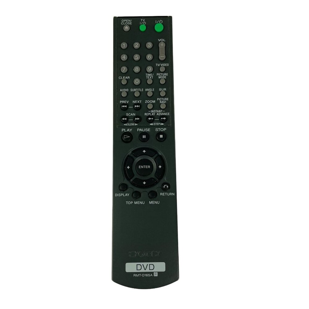 Sony DVD Remote Control RMT-D185A Black Battery Cover Included